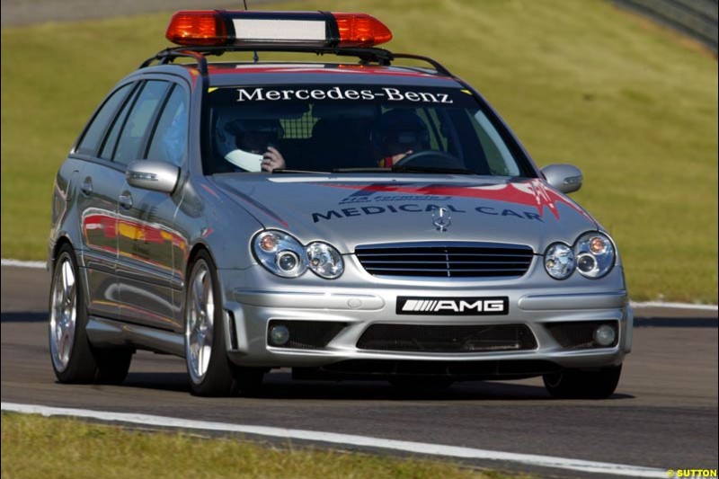 Medical car,  European GP, Saturday May 29th, 2004.