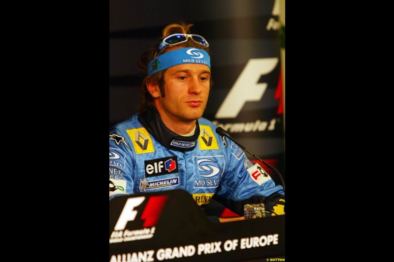 Jarno Trulli, European GP, Saturday May 29th, 2004.