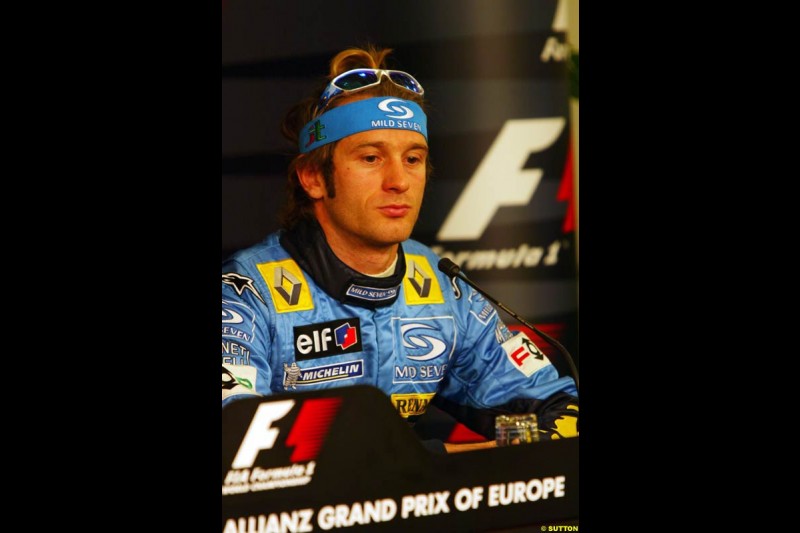 Jarno Trulli,  European GP, Saturday May 29th, 2004.