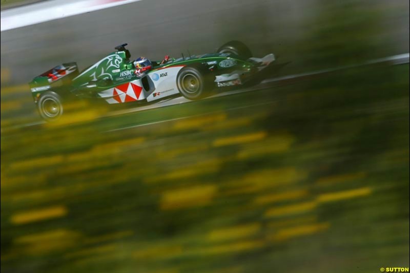 Christian Klien, Jaguar, European GP, Saturday May 29th, 2004.