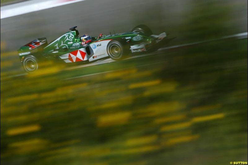 Christian Klien, Jaguar,  European GP, Saturday May 29th, 2004.