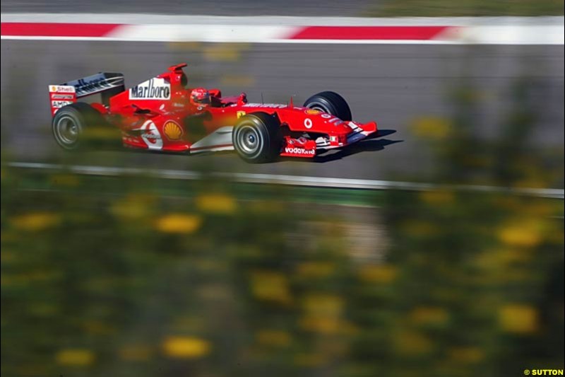 Michael Schumacher, Ferrari,  European GP, Saturday May 29th, 2004.