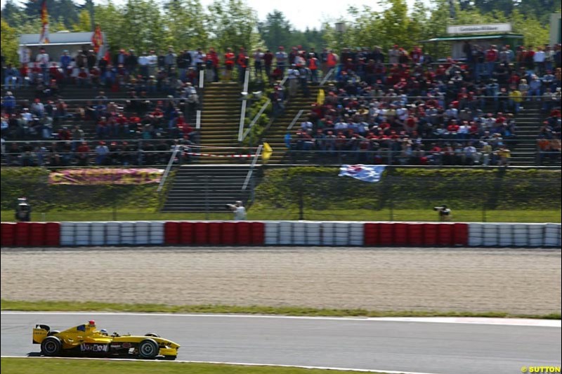 Nick Heidfeld, Jordan-Ford,  European GP, Saturday May 29th, 2004.