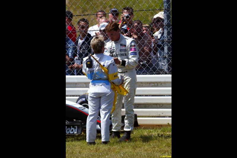 David Coulthard, Mclaren-Mercedes, European GP, Saturday May 29th, 2004.