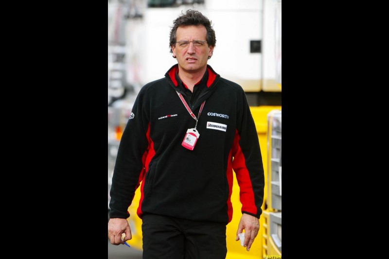 Minardi technical director Gabriele Tredozi, European GP, Saturday May 29th, 2004.