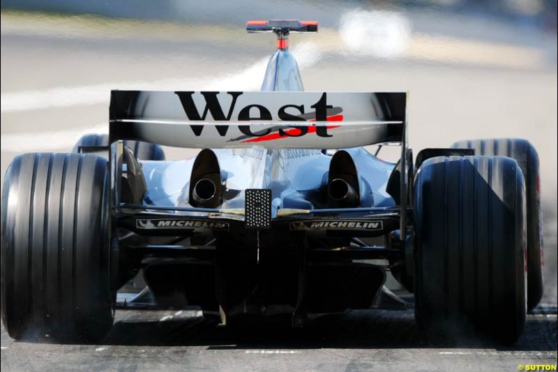 Mclaren-Mercedes, European GP, Saturday May 29th, 2004.