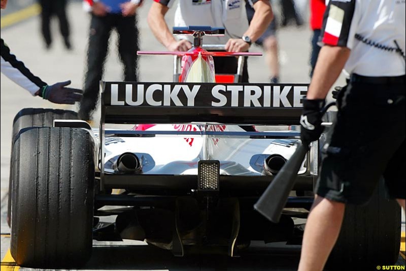 BAR-Honda, European GP, Saturday May 29th, 2004.