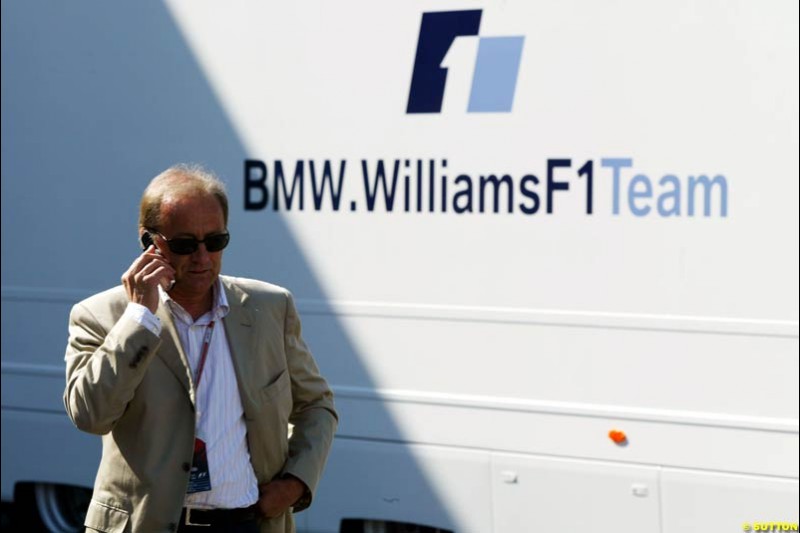 Werner Heinz, manager of Nick Heidfeld, European GP, Saturday May 29th, 2004.