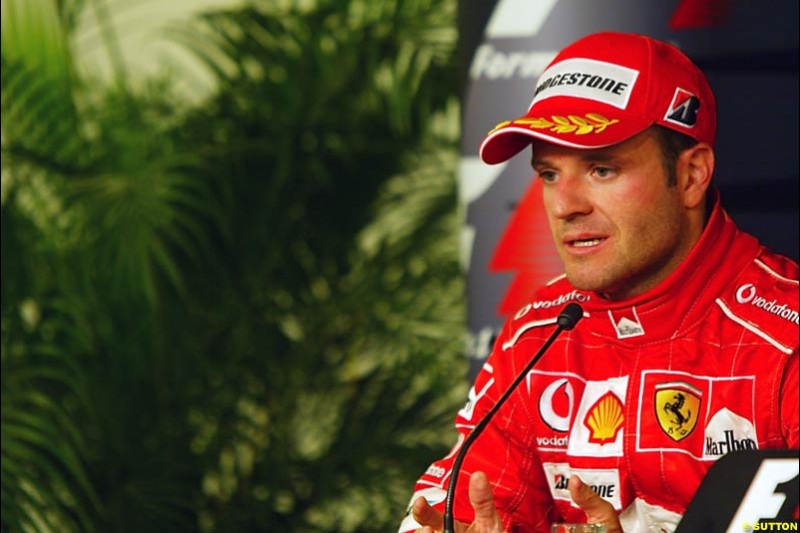 Rubens Barrichello, European GP, Sunday May 30th, 2004.