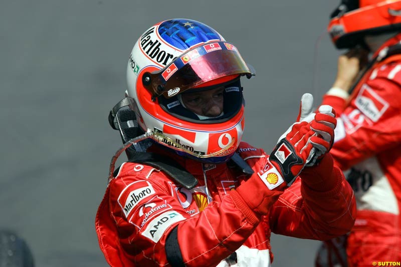 Rubens Barrichello,  European GP, Sunday May 30th, 2004.