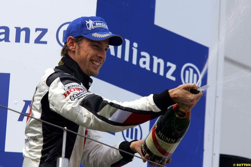 Jenson Button, European GP, Sunday May 30th, 2004.