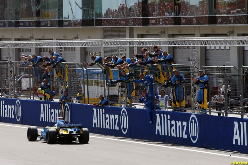 Renault, European GP, Sunday May 30th, 2004.