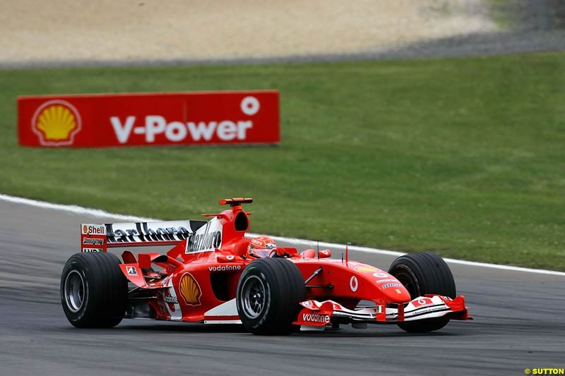 Michael Schumacher, Ferrari,  European GP, Sunday May 30th, 2004.