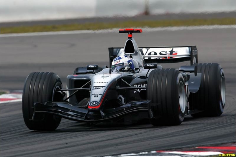 David Coulthard, Mclaren-Mercedes, European GP, Sunday May 30th, 2004.