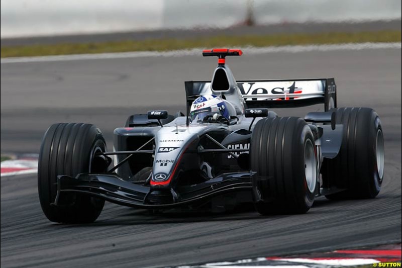 David Coulthard, Mclaren-Mercedes,  European GP, Sunday May 30th, 2004.