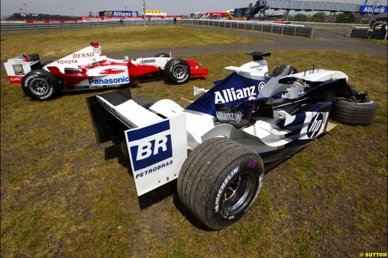 Toyota, BMW-Williams,  European GP, Sunday May 30th, 2004.