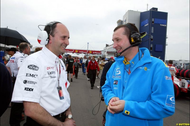 Luca Mamorini and Bob Bell, May 30th, 2004.