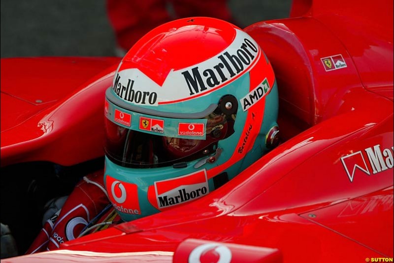 Andrea Bertolini, Ferrari, Monza Testing, Friday June 4th, 2004.
