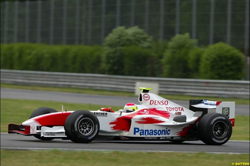 Ryan Briscoe, Toyota, Monza Testing, Thursday June 3rd, 2004.