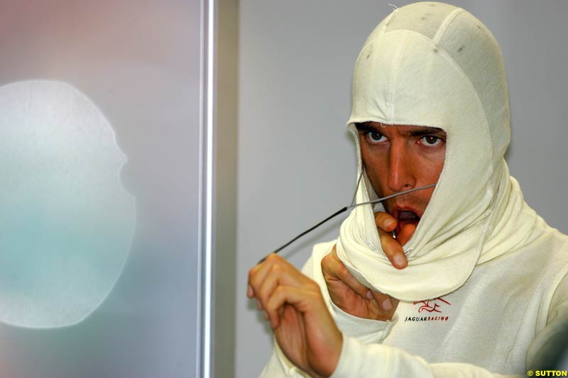 Mark Webber, Silverstone Testing, Thursday June 3rd, 2004.