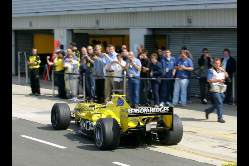 Jordan-Ford, Silverstone Testing, Wednesday June 2nd, 2004.