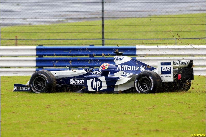 Antonio Pizzonia, BMW-Williams, Silverstone Testing, Tuesday June 1st, 2004.