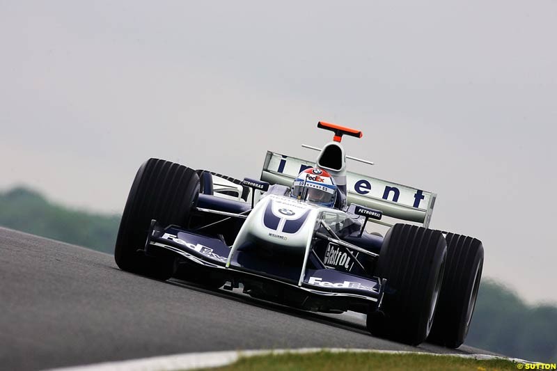 Marc Gene, BMW-Williams, Silverstone Testing, Tuesday June 1st, 2004.