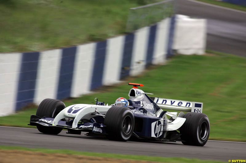 Marc Gene, BMW-Williams, Silverstone Testing, Tuesday June 1st, 2004.
