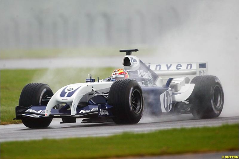 Antonio Pizzonia, BMW-Williams, Silverstone Testing, Tuesday June 1st, 2004.