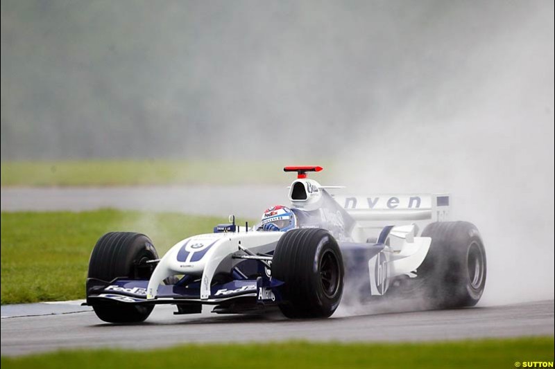 Marc Gene, BMW-Williams, Silverstone Testing, Tuesday June 1st, 2004.