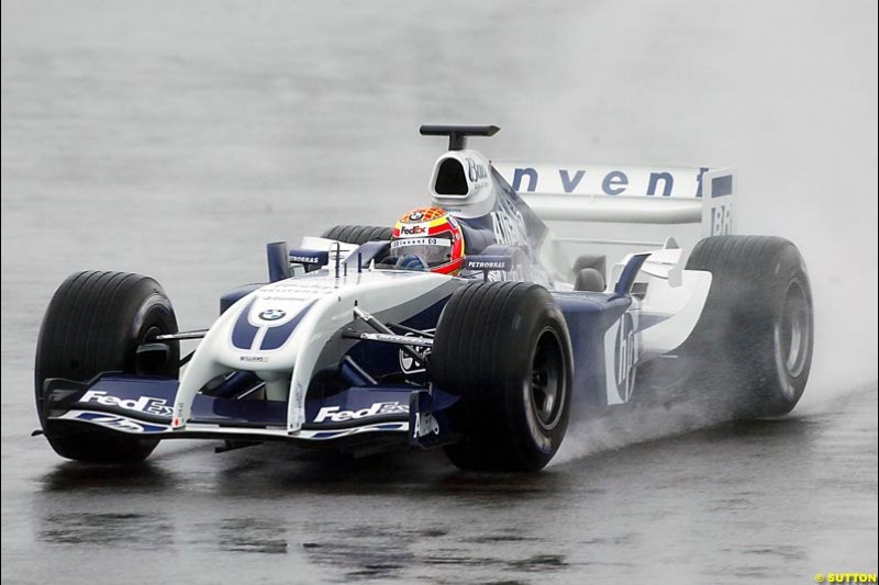Antonio Pizzonia, BMW-Williams, Silverstone Testing, Tuesday June 1st, 2004.