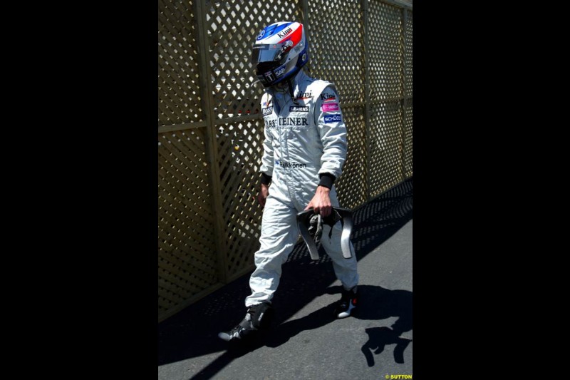 Kimi Raikkonen, Canadian GP, Saturday June 12th, 2004.