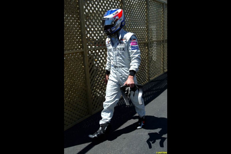 Kimi Raikkonen,  Canadian GP, Saturday June 12th, 2004.