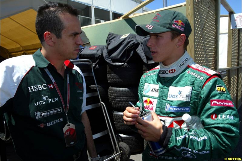 Christian Klien, Canadian GP, Saturday June 12th, 2004.