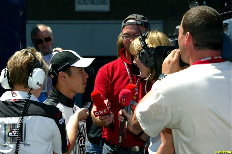 Takuma Sato, Canadian GP, Saturday June 12th, 2004.