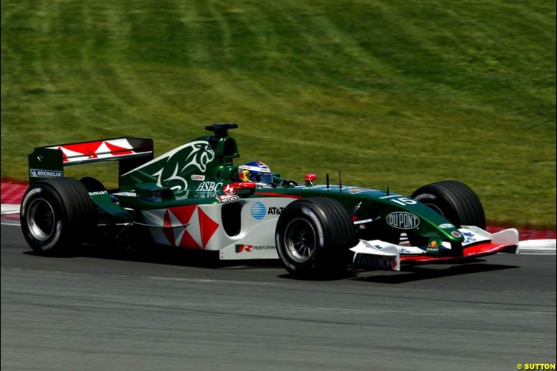 Christian Klien, Jaguar. Qualifying for the Canadian Grand Prix. Montreal, Canada, 12 June 2004.