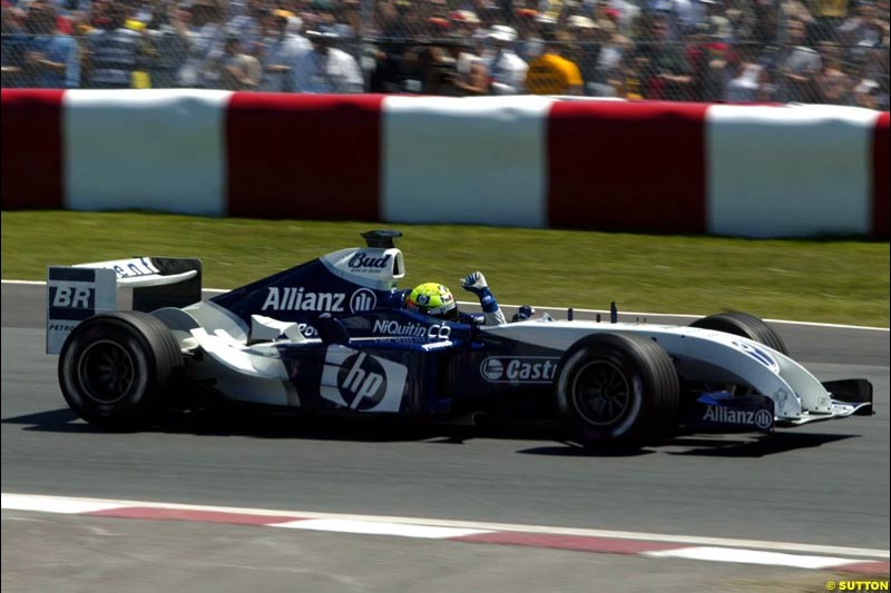 Ralf Schumacher, Williams. Qualifying for the Canadian Grand Prix. Montreal, Canada, 12 June 2004.