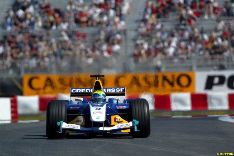 Felipe Massa, Sauber. Qualifying for the Canadian Grand Prix. Montreal, Canada, 12 June 2004.