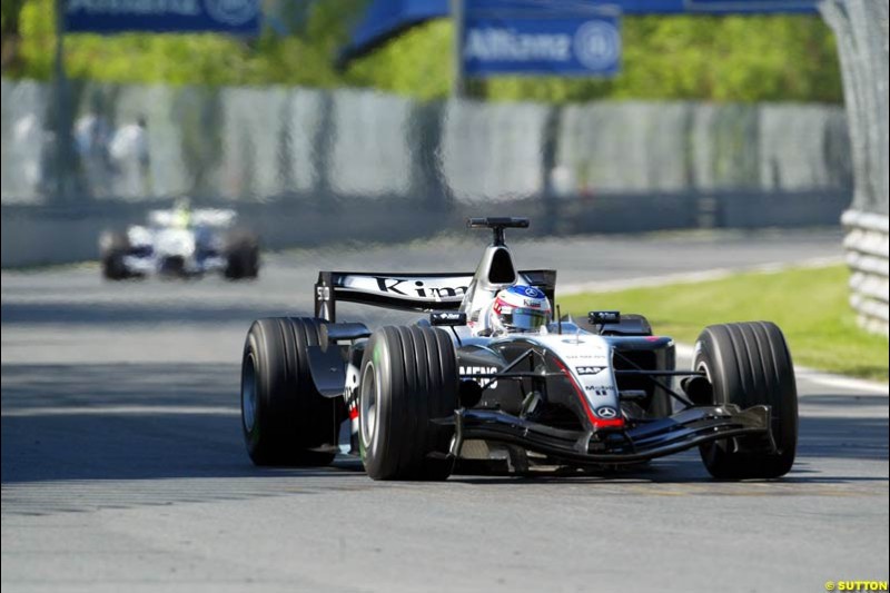 Kimi Raikkonen, McLaren. Qualifying for the Canadian Grand Prix. Montreal, Canada, 12 June 2004.