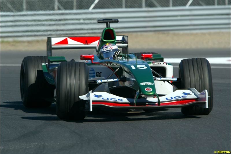 Christian Klien, Jaguar. Qualifying for the Canadian Grand Prix. Montreal, Canada, 12 June 2004.