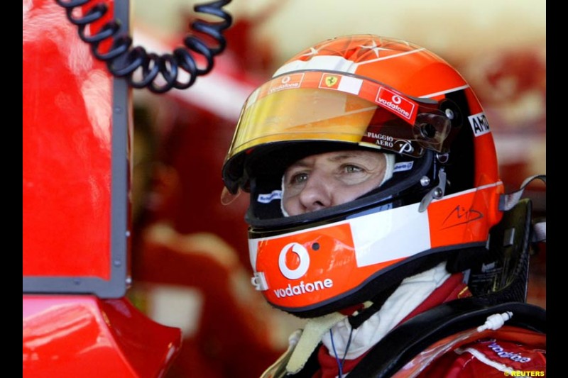 Michael Schumacher, Ferrari. The Canadian Grand Prix. Montreal, Canada, 12 June 2004.
