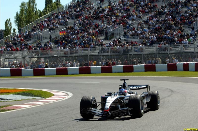 Kimi Raikkonen, Mclaren-Mercedes, Canadian GP, Saturday June 12th, 2004.