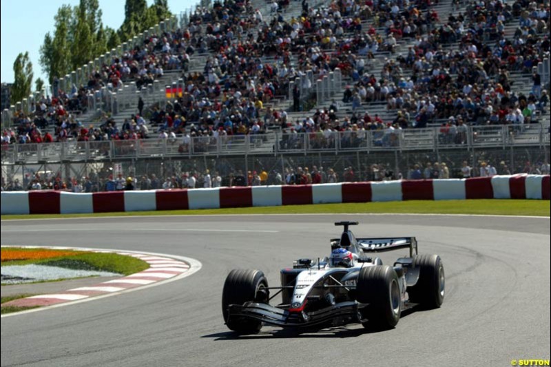 Kimi Raikkonen, Mclaren-Mercedes,  Canadian GP, Saturday June 12th, 2004.