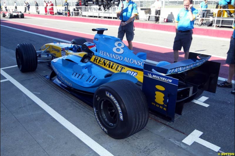 Fernando Alonso, Renault, Canadian GP, Saturday June 12th, 2004.