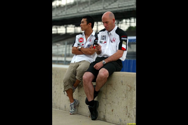 Takuma Sato, BAR. United States GP, Indianapolis. June 17th, 2004.