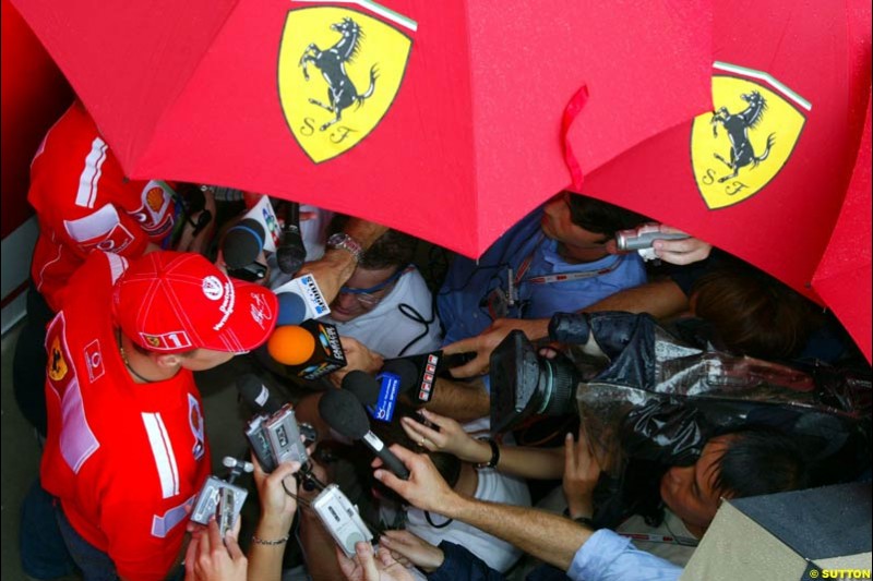 Michael Schumacher, Ferrari. United States GP, Indianapolis. June 17th, 2004.