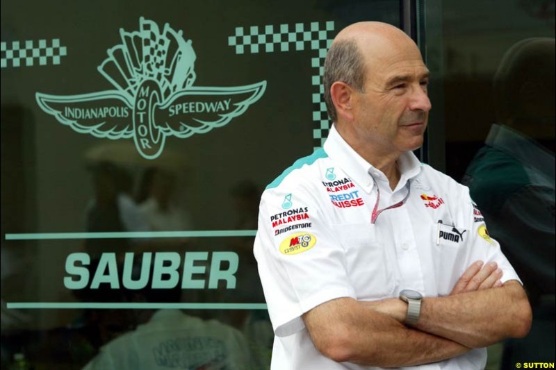 Peter Sauber. United States GP, Indianapolis. June 17th, 2004.