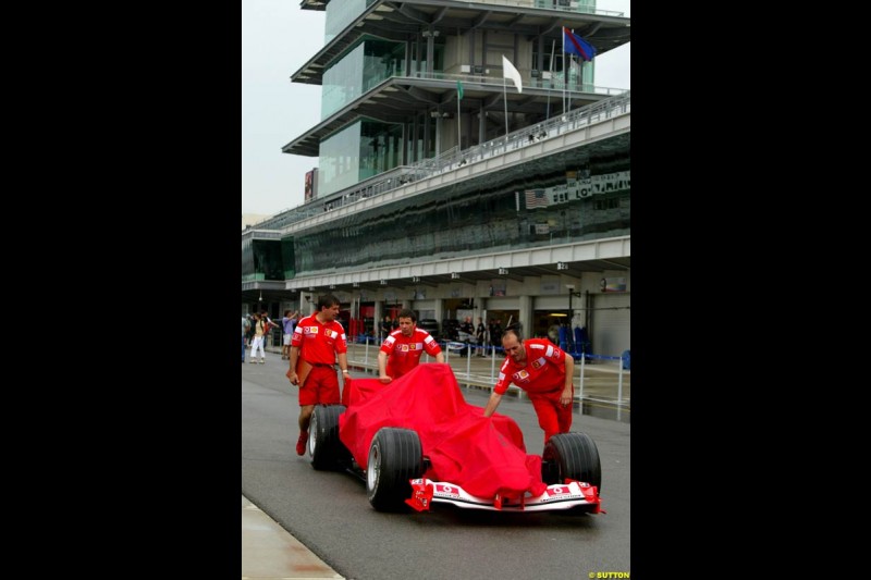 Ferrari. United States GP, Indianapolis. June 17th, 2004.