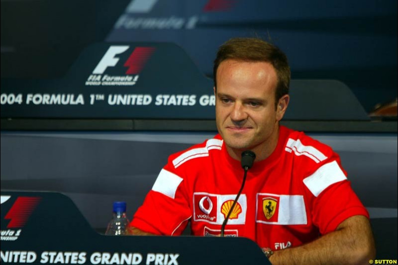 Rubens Barrichello, United States GP, Thursday June 17th, 2004.