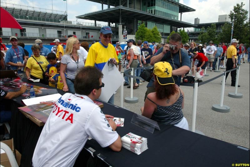 Olivier Panis, United States GP, Thursday June 17th, 2004.